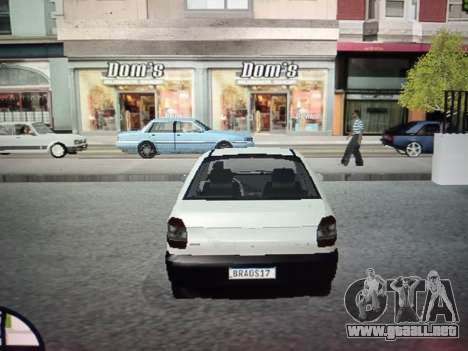 Fiat Siena 1997 Sedan para GTA San Andreas