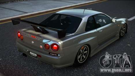 Nissan Skyline R34 GT-R 02th para GTA 4