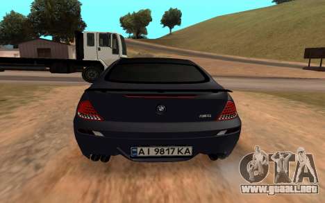 BMW M6 Coupé 2006 para GTA San Andreas