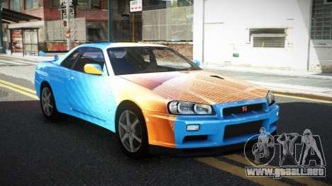 Nissan Skyline R34 GT-R XD-L S6 para GTA 4