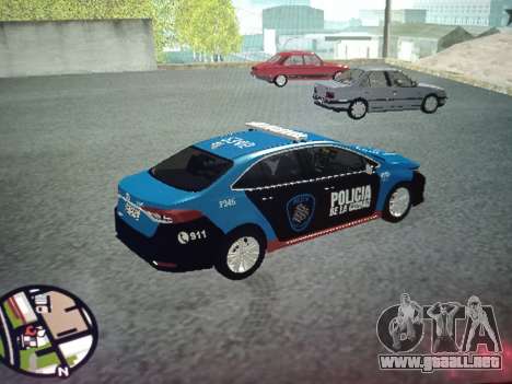 Toyota Corolla Policia Caba para GTA San Andreas