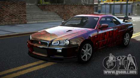 Nissan Skyline R34 GT-R XD-L S12 para GTA 4