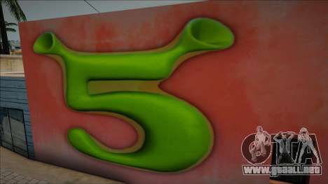 Shrek 5 Logo Mural para GTA San Andreas