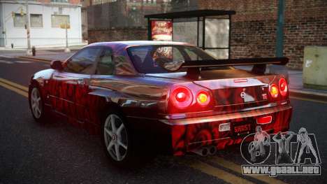 Nissan Skyline R34 GT-R XD-L S12 para GTA 4