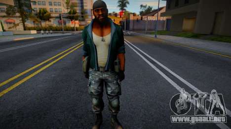 Commando CON EXPRESIONES FACIALES EN BOCA de Pri para GTA San Andreas