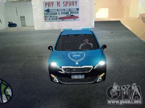 Peugeot 408 Policia Caba para GTA San Andreas