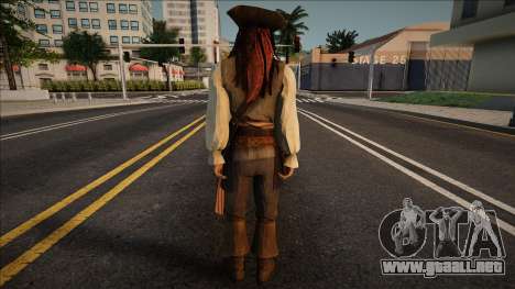 Jack Sparrow - Pirates Oc para GTA San Andreas