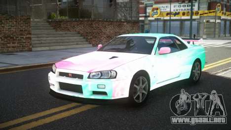 Nissan Skyline R34 GT-R XD-L S7 para GTA 4