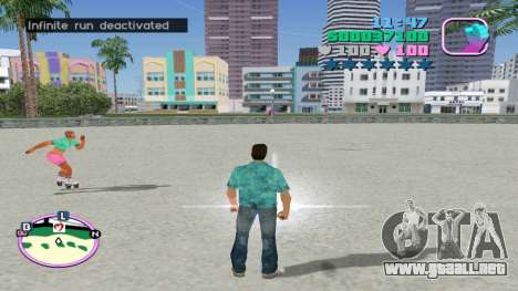 Código de trucos de Infinite Run para GTA Vice City