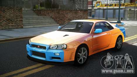 Nissan Skyline R34 GT-R XD-L S6 para GTA 4