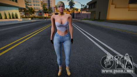 Sherry Birkin Skinny Mod (RE6) para GTA San Andreas