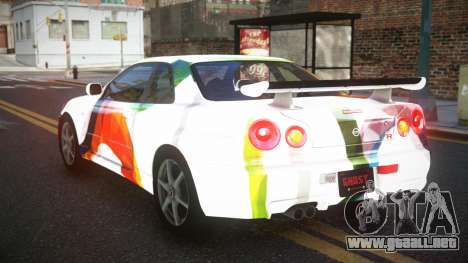 Nissan Skyline R34 GT-R XD-L S9 para GTA 4