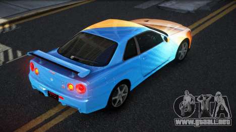 Nissan Skyline R34 GT-R XD-L S6 para GTA 4