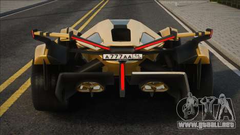 Lamborghini V12 Vision Gran Turismo para GTA San Andreas