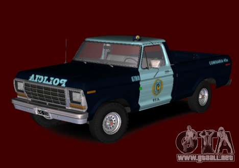 Ford F100 Policia Federal 1978 para GTA San Andreas