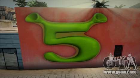 Shrek 5 Logo Mural para GTA San Andreas