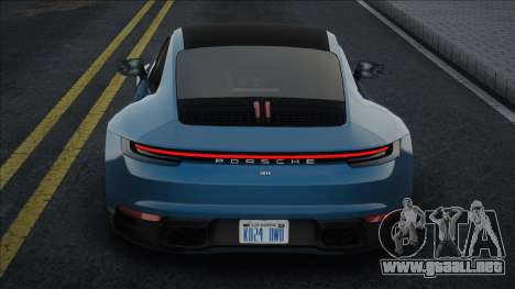 Porsche 911 (992) Blue para GTA San Andreas