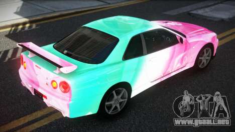 Nissan Skyline R34 GT-R XD-L S7 para GTA 4