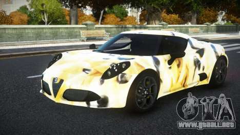 Alfa Romeo 4C MJR S8 para GTA 4