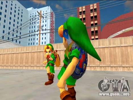 Young Link MM3DS para GTA San Andreas