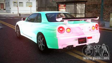 Nissan Skyline R34 GT-R XD-L S7 para GTA 4