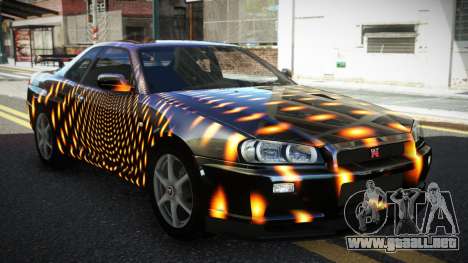 Nissan Skyline R34 GT-R XD-L S1 para GTA 4