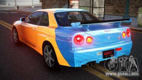 Nissan Skyline R34 GT-R XD-L S6 para GTA 4