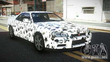 Nissan Skyline R34 GT-R XD-L S5 para GTA 4