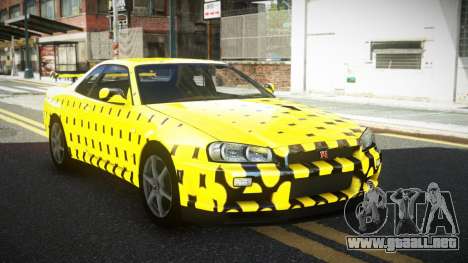 Nissan Skyline R34 GT-R XD-L S13 para GTA 4