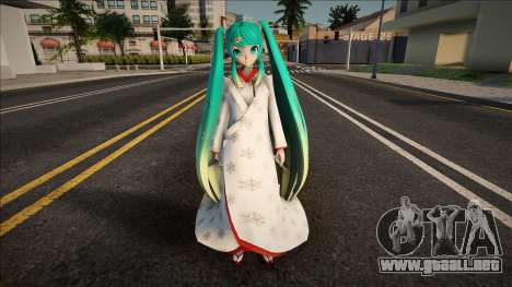 PDFT Hatsune Miku Snow 2013 v1 para GTA San Andreas