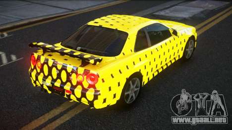 Nissan Skyline R34 GT-R XD-L S13 para GTA 4