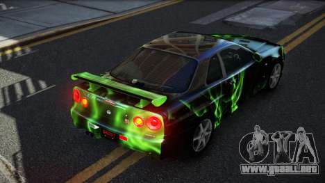 Nissan Skyline R34 GT-R XD-L S10 para GTA 4