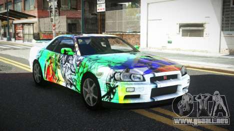 Nissan Skyline R34 GT-R XD-L S14 para GTA 4