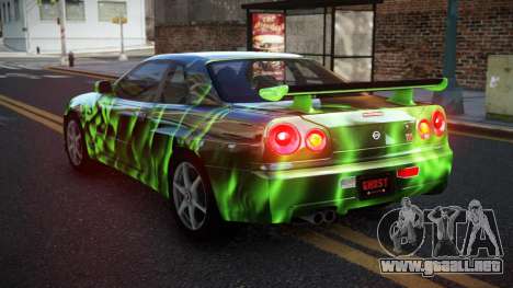 Nissan Skyline R34 GT-R XD-L S10 para GTA 4