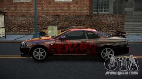 Nissan Skyline R34 GT-R XD-L S12 para GTA 4