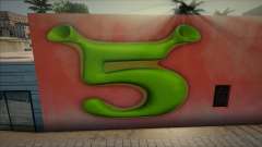 Shrek 5 Logo Mural para GTA San Andreas