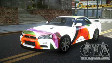 Nissan Skyline R34 GT-R XD-L S9 para GTA 4