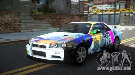 Nissan Skyline R34 GT-R XD-L S14 para GTA 4