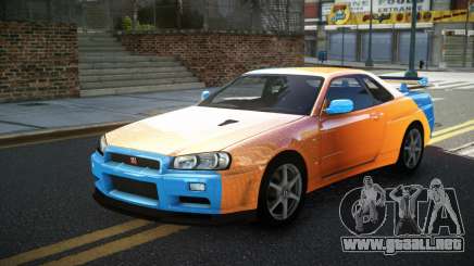 Nissan Skyline R34 GT-R XD-L S6 para GTA 4