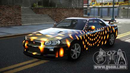 Nissan Skyline R34 GT-R XD-L S1 para GTA 4