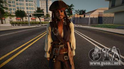 Jack Sparrow - Pirates Oc para GTA San Andreas