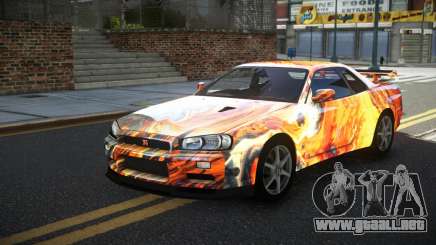 Nissan Skyline R34 GT-R XD-L S3 para GTA 4