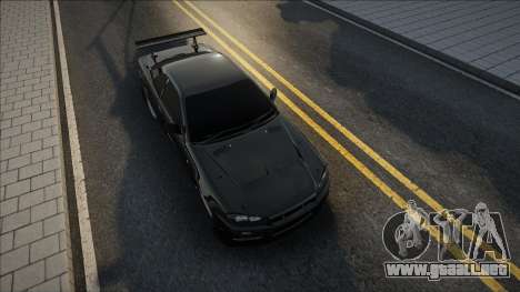 Nissan Skyline R34 Blek para GTA San Andreas