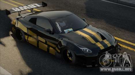 Nissan GTR R35 Yellow para GTA San Andreas