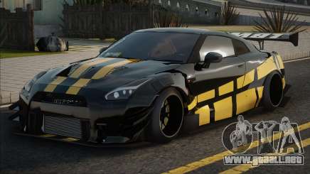 Nissan GTR R35 Yellow para GTA San Andreas